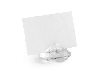 Diament TRANSPARENTNY na wizytówki 4 cm PartyDeco 