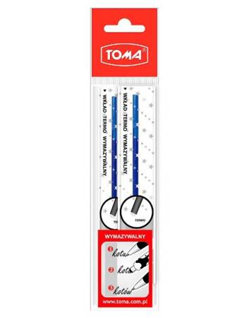 Wkład do długopisu zmazywalnego 0,5 mm TERMO 2 szt. TOMA