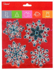 Naklejki samoprzylepne ŚNIEŻYNKI SREBRNO-NIEBIESKIE Arpex