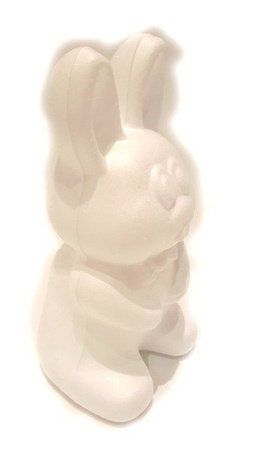 Zając wielkanocny styropianowy 12 x 25 cm