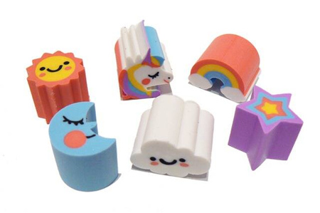 Gumka do ścierania JEDNOROŻEC 6 szt. TRENDHAUS