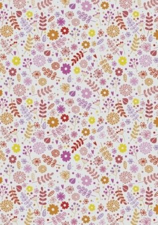 Papier do scrapbookingu jednostronny B2 50 x 70 cm KWIATY Heyda