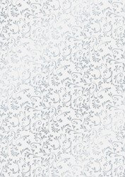 Papier do scrapbookingu transparentny (kalka ozdobna) B2 ROMA SREBRNY Heyda