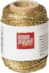 Sznurek dekoracyjny ZŁOTY 20 m KNORR prandell