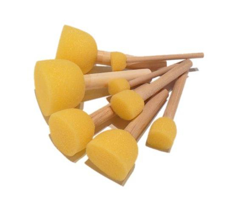 Pędzelki GĄBKA 8 szt. dpCraft