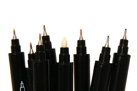 Flamastry pisaki dwustronne 7 kolorów + blender MANGA COLOR ART TOMA