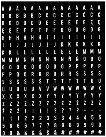 Papier do scrapbookingu jednostronny A4 BLACK&WHITE zestaw (blok kreatywny) INTERDRUK