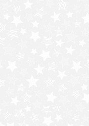 Papier do scrapbookingu transparentny (kalka ozdobna) A4 GWIAZDY BIAŁE Heyda