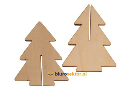 Ozdoby drewniane CHOINKA 3D 14,3 cm 1 szt. Aliga