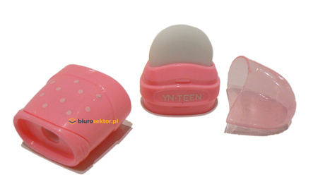 Temperówka i gumka do ścierania RÓŻOWY PASTEL INTERDRUK