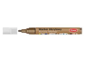 Marker akrylowy z okrągłą końcówką BRĄZOWY TOMA