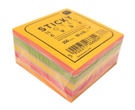 Karteczki samoprzylepne 50 x 50 mm 250 szt. NEON Interdruk