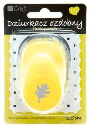 Dziurkacz ozdobny 2,5 cm DĄB dpCraft