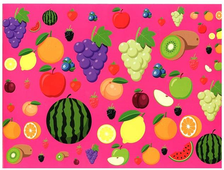 Wycinanka A4 samoprzylepna OWOCE I WARZYWA CORMORAN