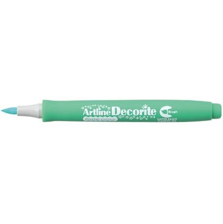 Marker pigmentowy wodny z pędzelkiem PASTEL ZIELONY Artline Decorite Brush Shachihata
