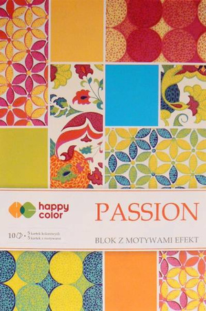 Blok z motywami EFEKT PASSION COLORS happy color