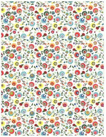 Papier do scrapbookingu jednostronny A4 FOLK zestaw (blok kreatywny) INTERDRUK