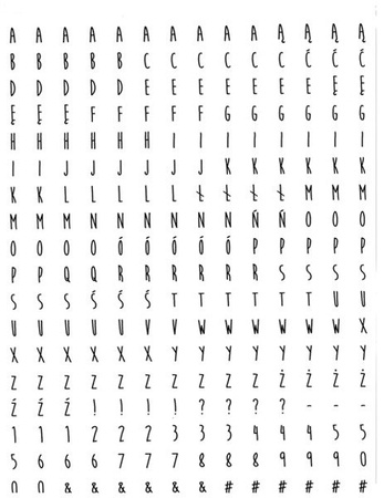 Papier do scrapbookingu jednostronny A4 BLACK&WHITE zestaw (blok kreatywny) INTERDRUK