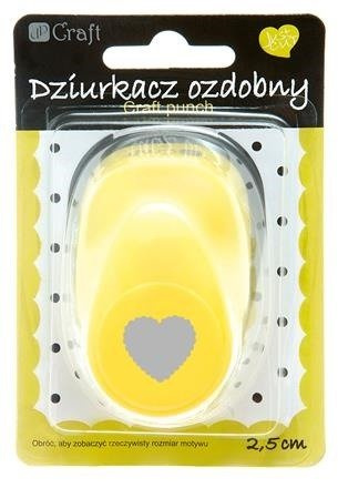 Dziurkacz ozdobny 2,5 cm SERCE FALBANKA dpCraft