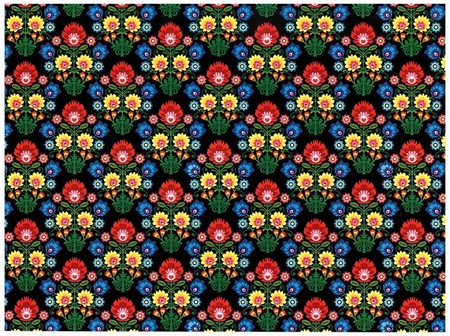 Wycinanka A4 samoprzylepna WIELKANOC WZORY REGIONALNE ŁOWICKIE FOLK CORMORAN