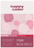 Blok Deco Rose A4 TONACJA RÓŻOWO-CZERWONA happy color