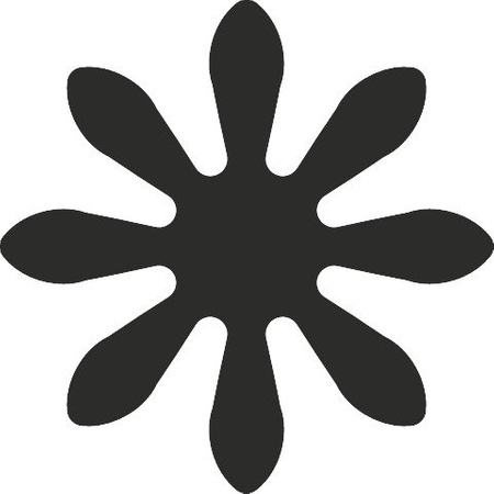 Dziurkacz ozdobny 1 cm STOKROTKA breloczek Heyda