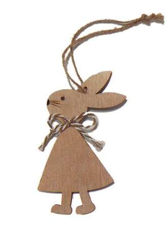 Zajączek z drewna zawieszka Arpex