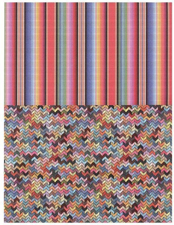 Blok z motywami A4 TEXTILE happy color