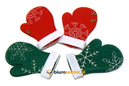 Rękawiczki zimowe z filcu 4 szt. Craft with Fun