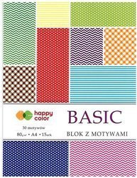 Blok z motywami A4 BASIC happy color