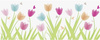 Taśma dekoracyjna samoprzylepna na okno TULIPANY 7,6 cm x 2 m Heyda