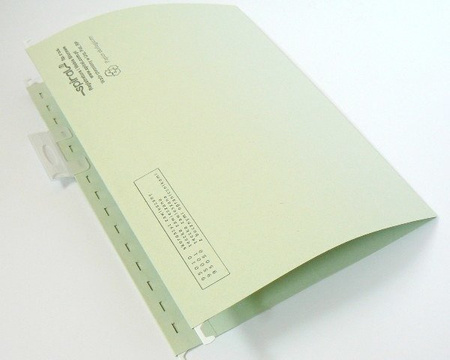 Teczka zawieszana A4 z okienkiem ZIELONA Spiral OPTIMAL