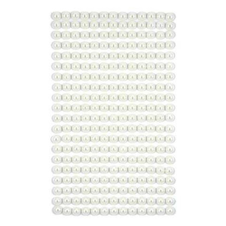 Perły samoprzylepne 6 mm IVORY 260 szt. dpCraft