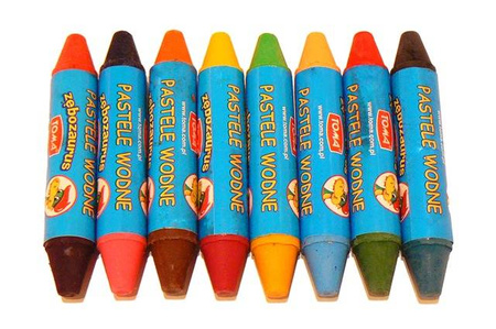 Pastele wodne kredki 16 kolorów ZĘBOZAURUS TOMA