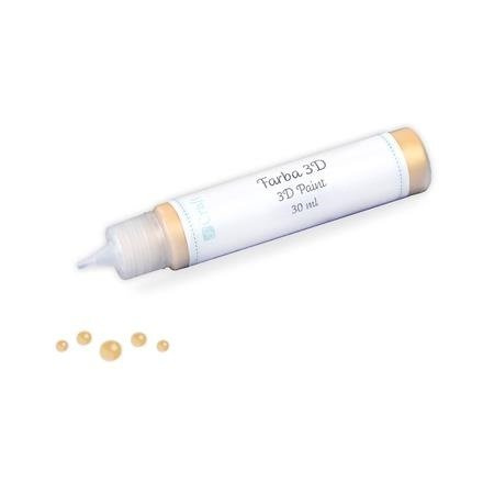 Farba 3D perełki w płynie SOFT GOLD 30 ml dpCraft