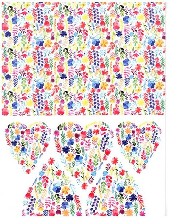 Blok z motywami A4 FLOWERS happy color