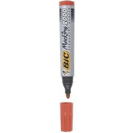 Marker permanentny z okrągłą końcówką czerwony BIC