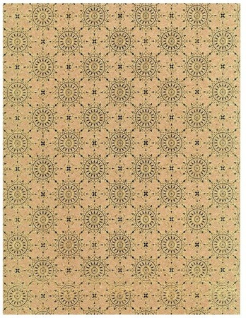 Papier do scrapbookingu jednostronny B2 50 x 70 cm ORNAMENTY ZŁOTE Heyda