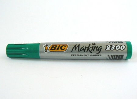 Marker permanentny ze ściętą końcówką komplet 4 kolorów BIC