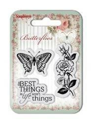 Stemple silikonowe MOTYL BUTTERFLIES THE BEST THINGS 3 szt. ScrapBerry`s