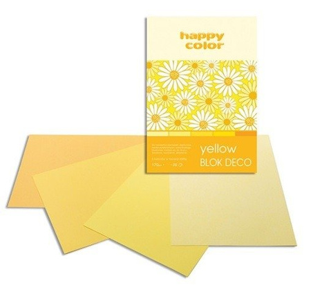 Blok Deco Yellow A5 TONACJA ŻÓŁTA happy color