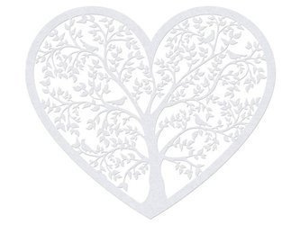 Serce wycinanka z papieru 13,5 x 11,5 cm 10 szt. PartyDeco