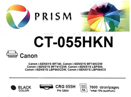 Toner do Canon CRG 055H BLACK 7,6K PRISM