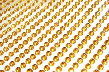 Kryształki samoprzylepne YELLOW GOLD 3 mm 806 szt. dpCraft