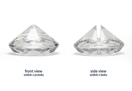 Diament TRANSPARENTNY na wizytówki 4 cm PartyDeco