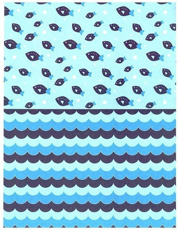 Blok z motywami A4 BLUE happy color