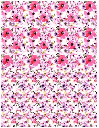 Blok z motywami A4 FLOWERS happy color