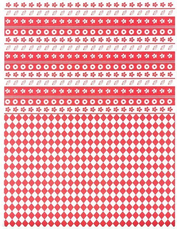 Blok z motywami A4 RED happy color