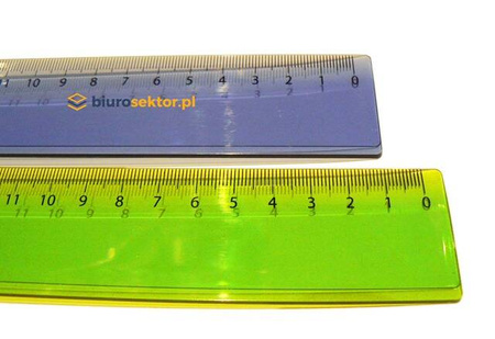 Linijka plastikowa dla leworęcznych 17 cm BRUNNEN