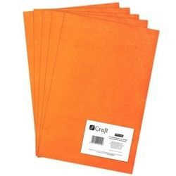 Filc poliestrowy A4 ORANGE dpCraft